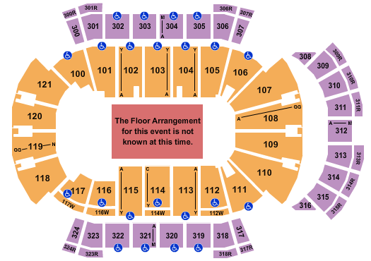 VyStar Veterans Memorial Arena Kane Brown Seating Chart